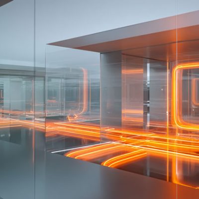 futuristischer-datenraum-mit-leuchtenden-datenleitungen-und-spiegelstruktur